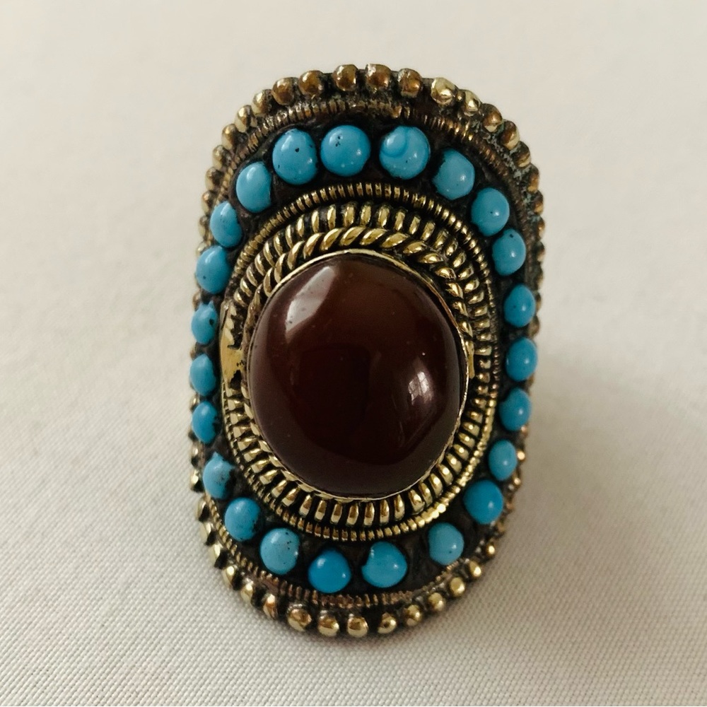 Handmade Himalayan jewelry ring - Picture 5 of 7
